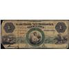 Image 1 : 1800's $1 State Bank New Brunswick New Jersey Obsolete Note