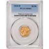 Image 1 : 1925-D $2 1/2 Indian Head Quarter Eagle Gold Coin PCGS MS63
