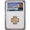 Image 1 : 2022 $5 American Gold Eagle Coin NGC MS70 FDOI Reagan Presidential Series Signature