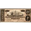 Image 1 : 1864 $20 Confederate States of America Note