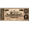 Image 1 : 1864 $20 Confederate States of America Note