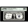 Image 1 : 1957 $1 Silver Certificate Star Note Fr.1619* PMG Gem Uncirculated 66EPQ