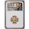 Image 1 : 2021 Type 1 $5 American Gold Eagle Coin NGC MS70 FDOI Ronald Reagan Signature