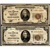 Image 1 : Lot of (2) 1929 $20 Federal Reserve Bank Notes