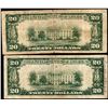 Image 2 : Lot of (2) 1929 $20 Federal Reserve Bank Notes