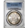 Image 1 : 1898 $1 Morgan Silver Dollar Coin PCGS MS63 Nice Toning