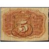 Image 2 : March 3, 1863 Second Issue Five Cents Fractional Currency Note