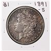 Image 1 : 1891-S $1 Morgan Silver Dollar Coin