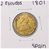 Image 1 : 1801 Spain 2 Escudos Gold Coin