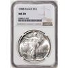 Image 1 : 1988 $1 American Silver Eagle Coin NGC MS70