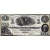 Image 1 : 1854 $1 The Fort Wayne & Southern Rail Road Company Indiana Obsolete Note