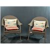 Image 1 : Two "Style Selections"  Outdoor Chairs with Throw Pillows and Protective Covers