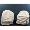 Image 2 : Two "Style Selections"  Outdoor Chairs with Throw Pillows and Protective Covers