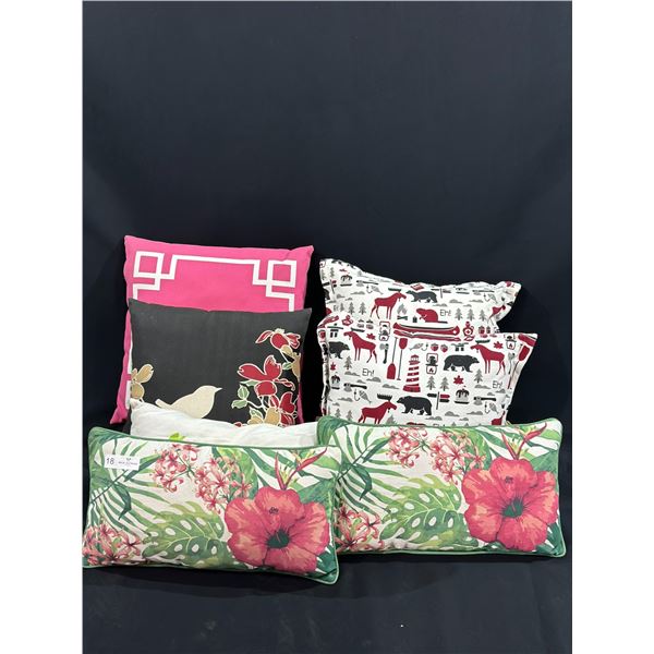 Assortment of Outdoor Throw Pillows