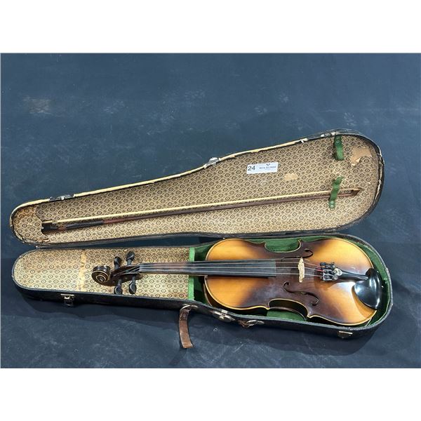 Vintage Violin with Bow