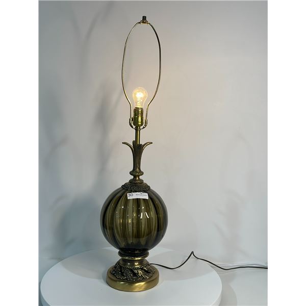 Vintage Glass Sphere Lamp (No Lamp Shade) It works!