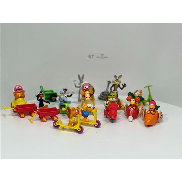 Assorted Vintage Cartoon Character Toys