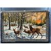 Image 1 : Indigenous Made Area Rug, A Woodland Winter Scene