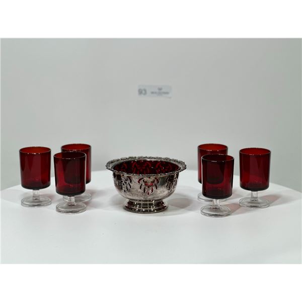 Red Glass DishWare