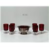 Image 1 : Red Glass DishWare