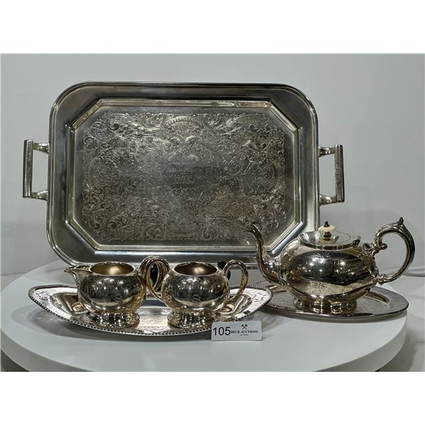 Assorted Silver-Plated Dishware