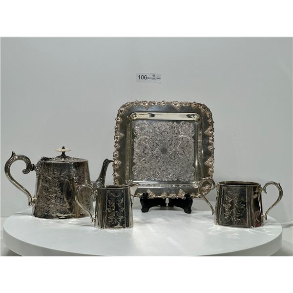 Assorted Silver-Plated Dishware