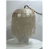 Image 1 : Vintage Capiz Shell Lamp Shade with Cord
