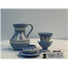Image 1 : Matte Blue and White Pottery