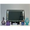 Image 1 : Assorted Small Glass Decor with Mirror Tray