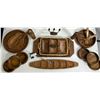Image 1 : Assortment of Teak Serving Trays, Bowls and More!