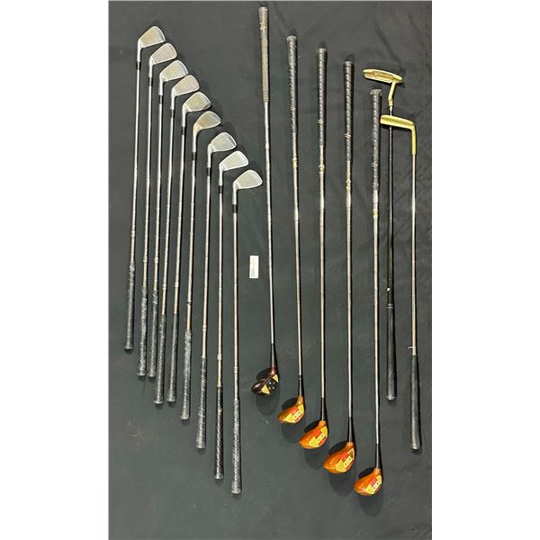 Assorted Vintage Titleist Mens Golf Clubs