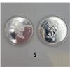 Image 1 : 2000/2001 RCM Canadian Silver Dollars