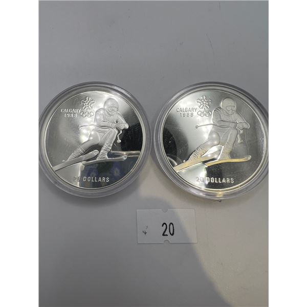 .925 Silver Calgary 20 Dollars