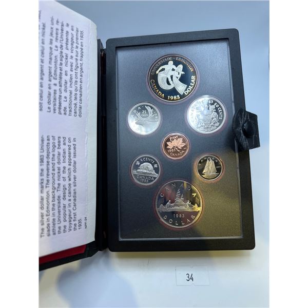 1983 Canadian Proof Double Dollar Set