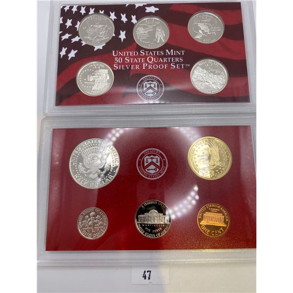 United States Mint Silver 2002 Proof Set