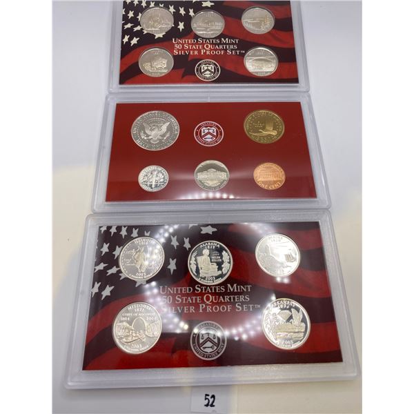 United States Mint Silver 2003 & 2005 Quarters Proof Set