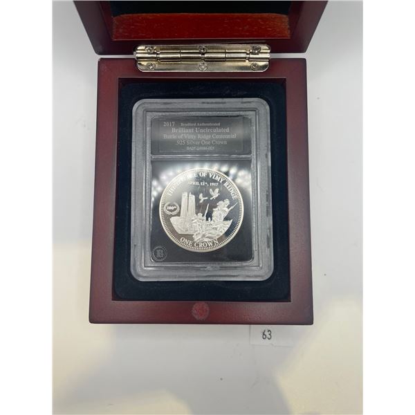 2017 .925 Silver One Crown