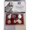 Image 2 : United State Mint Silver Quarters 2006 Proof Set & 1972 US Nickle Dollar