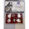 Image 2 : United State Mint Silver Quarters 2006 Proof Set & 1976 US Nickle Dollar