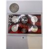 Image 1 : United State Mint Silver Quarters 2005 Proof Set & 1972 US Nickle Dollar