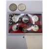 Image 1 : United State Mint Silver Quarters 2007 Proof Set & Two 1969 Nickle Half Dollars