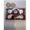 Image 1 : United State Mint Silver Quarters 2006 Proof Set & Two 1967 Nickle Half Dollars