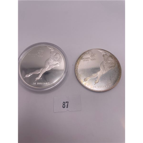 Canada $20 Proof Calgary Olympic .925 Silver Coins