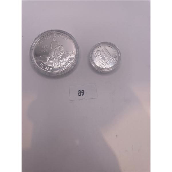 .925 Dollar (1998) & 5 Cent (2002)