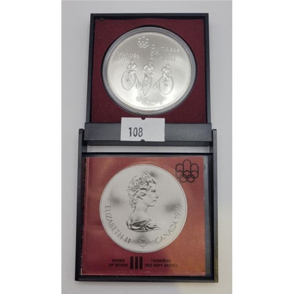 1974 Canada Silver 10 Dollar Olympic Series