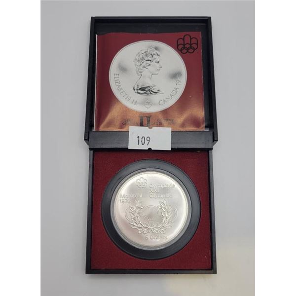 1974 Canada Silver 5 Dollar Olympic Series