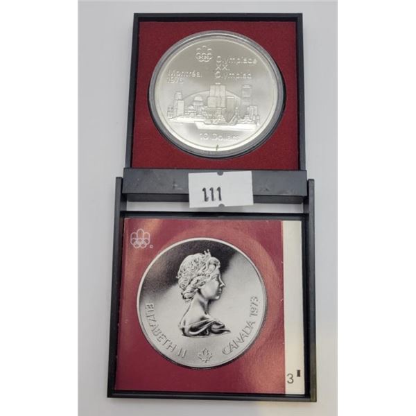 1973 Canada Silver 10 Dollar Olympic Series