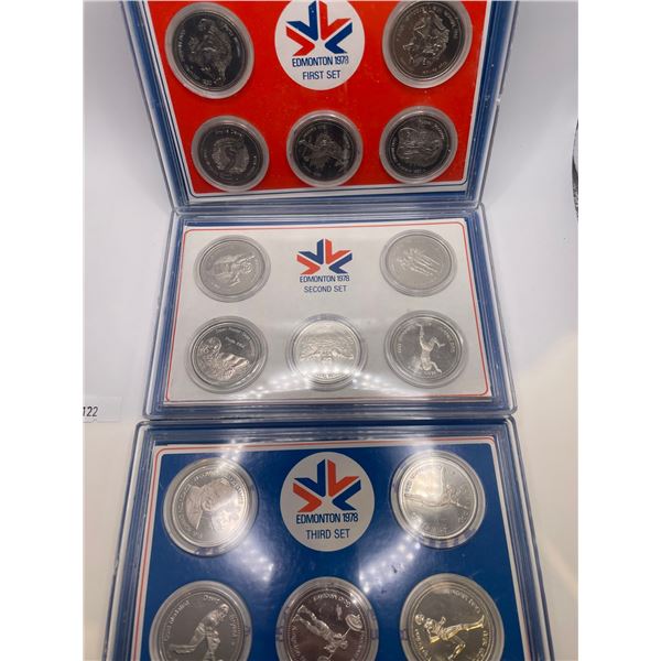 1978 Edmoonton Commonwealth token sets
