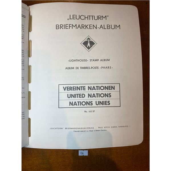 United Nations "LightHouse" Stamp Album
