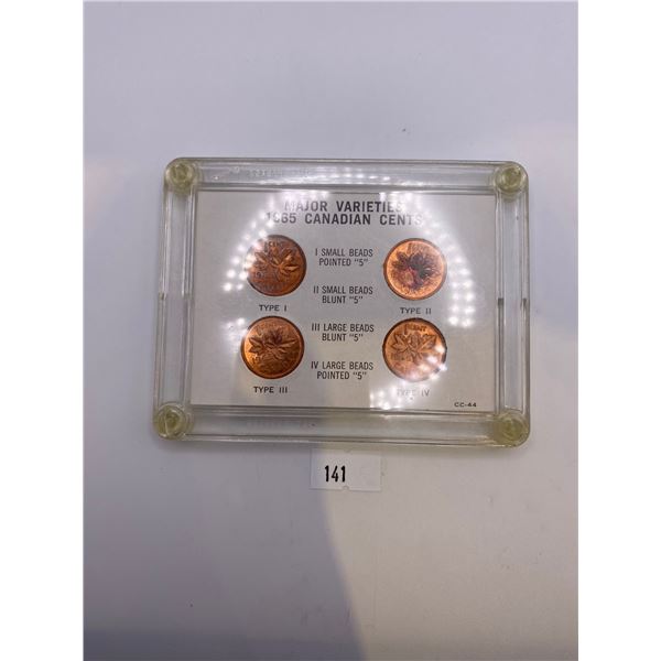 Major Varieties 1965 Canadian Cents